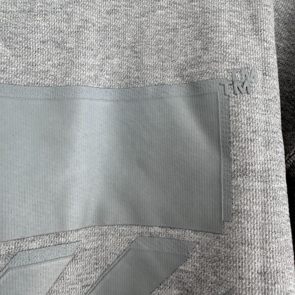 Off White Sweatshirt Mens Small Gray Virgil Abloh Diagonal Stripe Streetwear - Picture 7 of 16